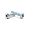 DIN7981 Blue And White Zinc Pan Head Self Tapping Screws with Cross Recessed