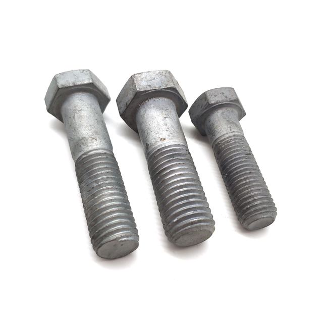 Carbon Steel Hot Dip Galvanized Half-thread Hex Bolt