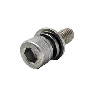 A2-70 DIN912 Stainless Steel SS304 SS316 Socket Head Knurled Machine Cap Screws With Washer
