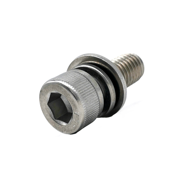 A2-70 DIN912 Stainless Steel SS304 SS316 Socket Head Knurled Machine Cap Screws With Washer