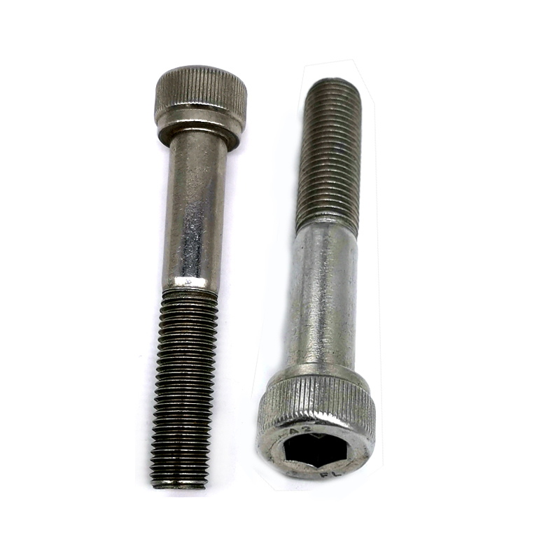 Stainless Steel Hexagon Socket Head Half Thread Machine Cap Screws with Knurled