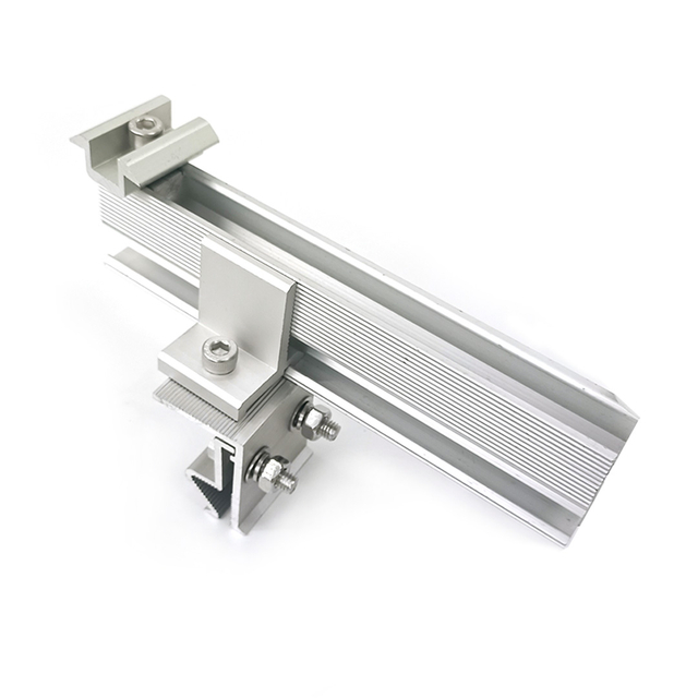 Solar Bracket Aluminum Mid Clamp Klip Lok Rail And Accessories for Tile Roof Moumt