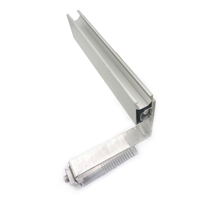 Solar Adjustable Hook And Aluminum Rail Bracket for Solar Panel Metal Roof Mounts