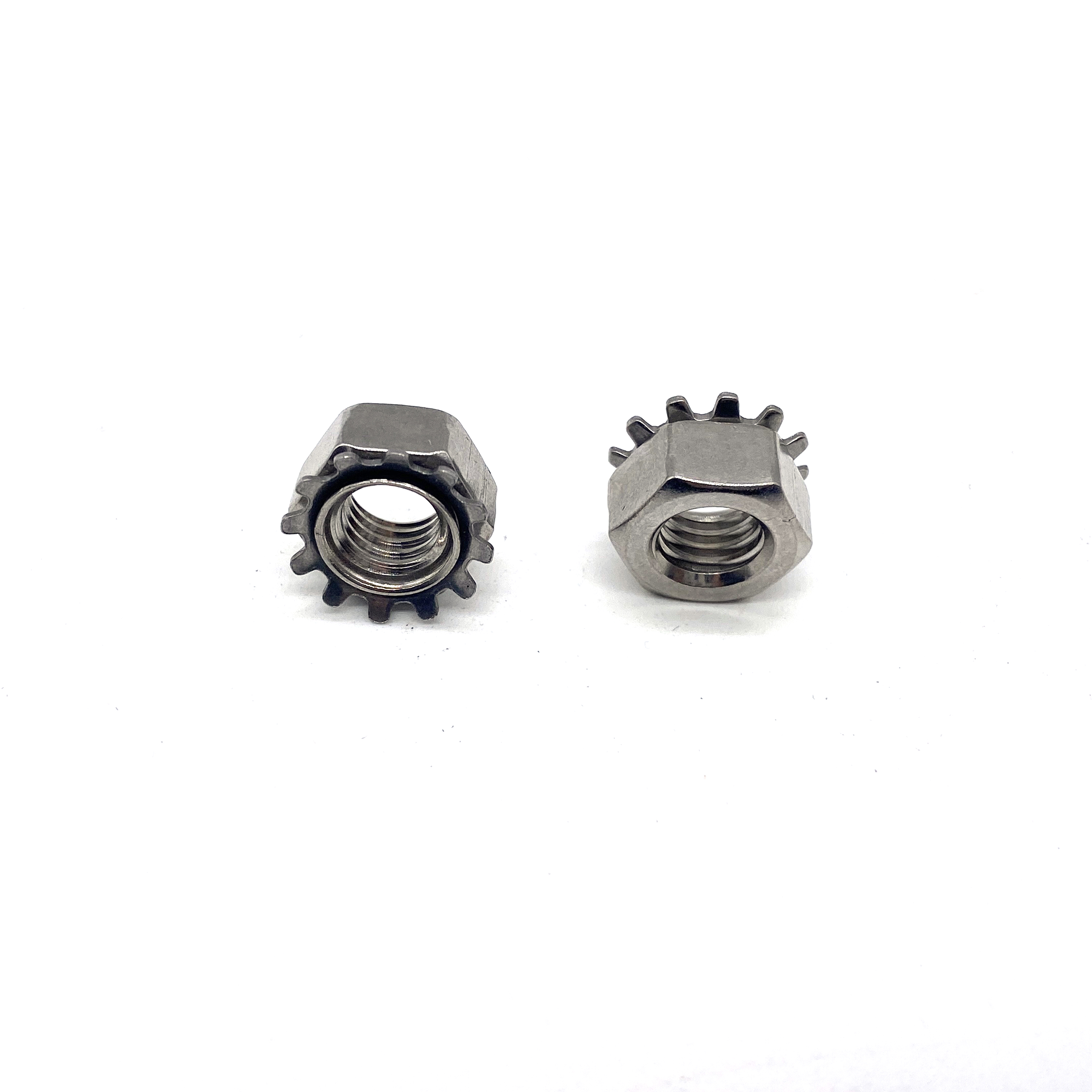 China Supplier M3 M4 M5 M6 M8 Stainless Steel 304 Kep Self Lock Nut Hex Star Nuts K-lock Nut