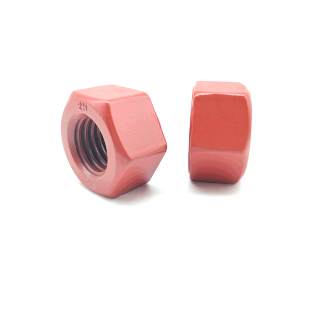 ASTM A194/A194M 2H 2HM Red Teflon Hex Head Nut