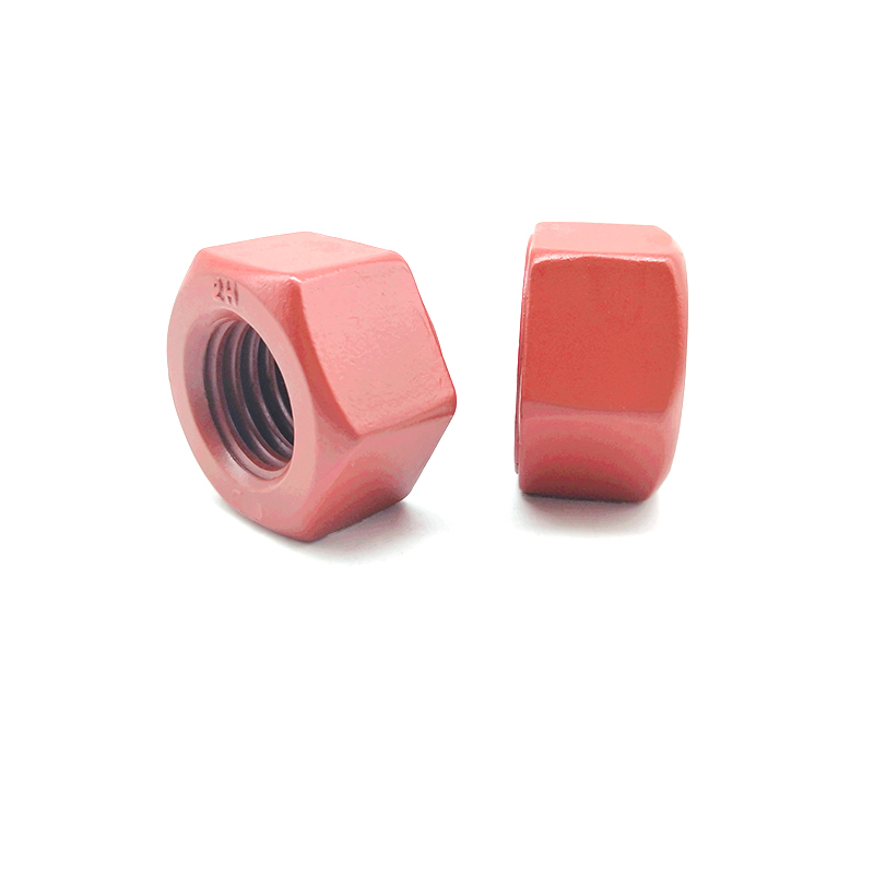 ASTM A194/A194M 2H 2HM Red Teflon Hex Head Nut