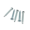 Blue White Zinc Plated Carbon Steel Cross Recessed Countersunk Head DIN7504P Self Drilling Screws