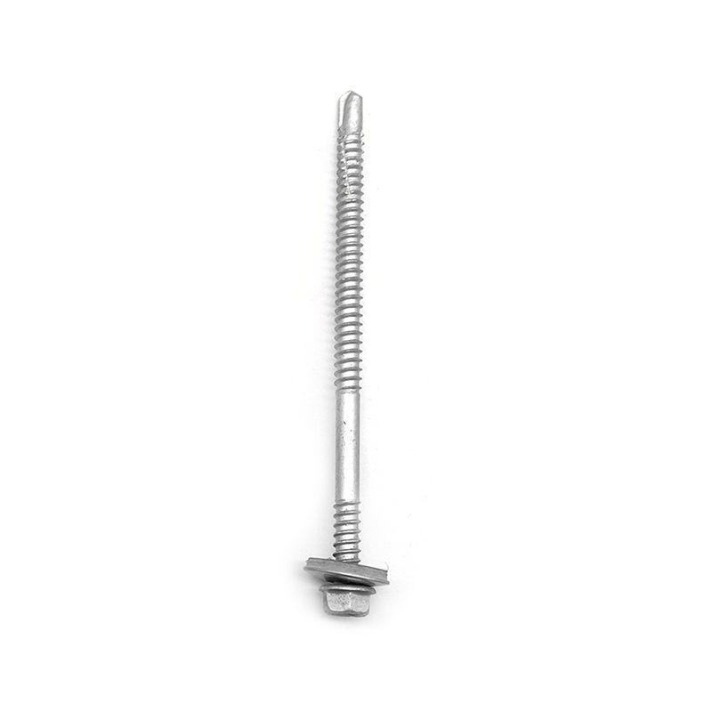 Stainless Steel SS304+410 Self Drilling Hexagon Flange Head Bi-Metal Screw With EPDM Washer