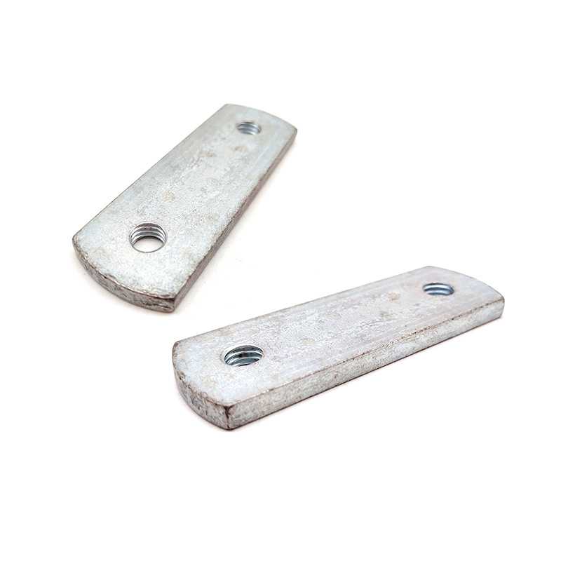 Carbon Steel Grade 6.8/8.8 Zinc Plated Non-standard Metal Stamping Flat Rectangle Two Hole Nut