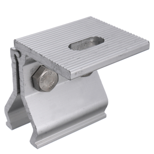 Pitched Trapezoidal Standing Seam Aluminum Clamp Metal Structure Solar Panel Roof Mounting Bracket