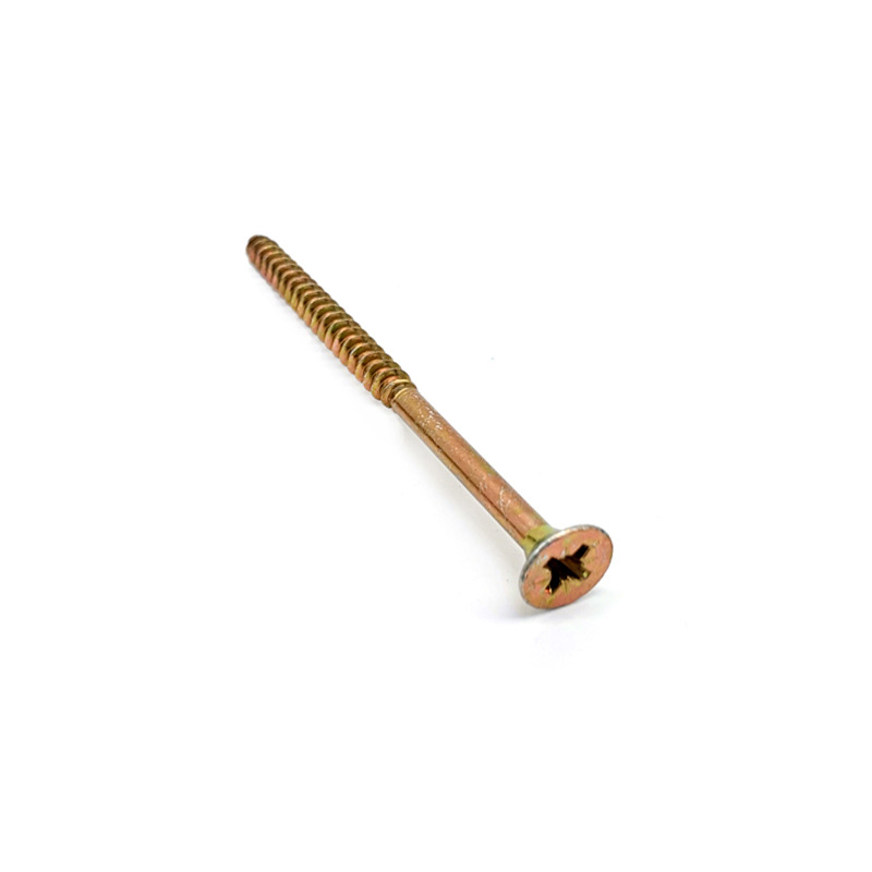 Carbon Steel Yellow Zinc DIN7982 Countersunk Head Self Tapping Screws with Pozidriv Cross