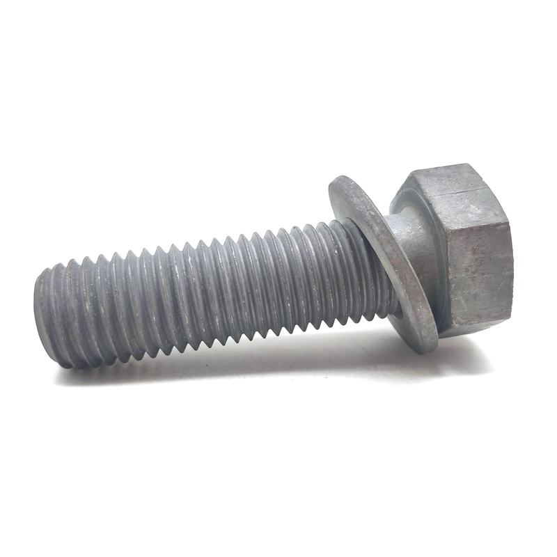 Carbon Steel DIN933 HDG Grade 8.8 Full Thread Hex Bolt with Washer