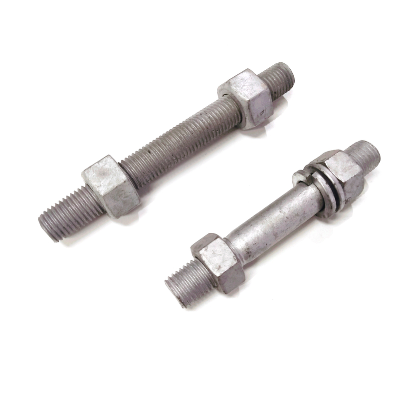 Carbon Steel Double Sided Threaded Rod Ended Bolts and Nuts