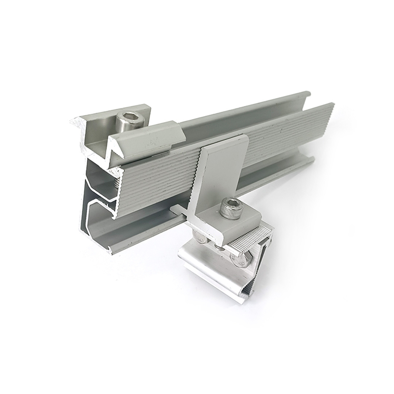 Solar Bracket Aluminum Mid Clamp Klip Lok Rail And Accessories for Tile Roof Moumt