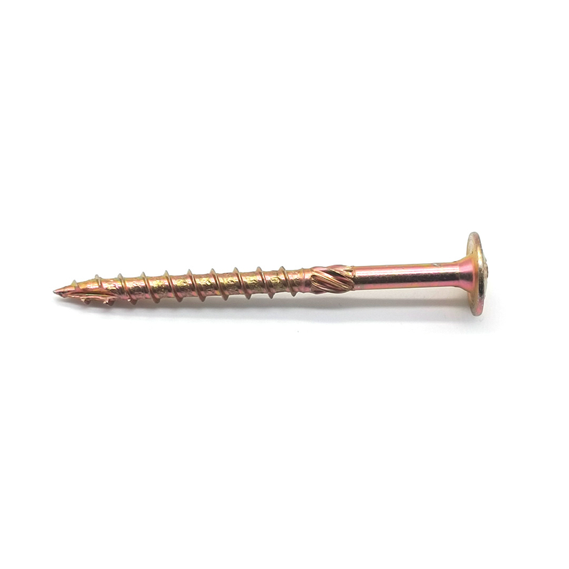Yellow Zinc-Plated Pan Head Torx Self-tapping Screw with Cutting Tail