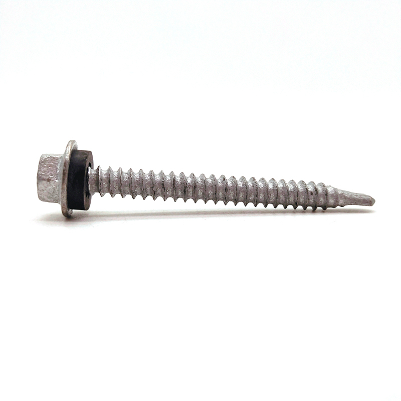 Chinese Factory Mechanical Galvanized Carbon Steel Hexagon Flange Head Self Drilling Screw