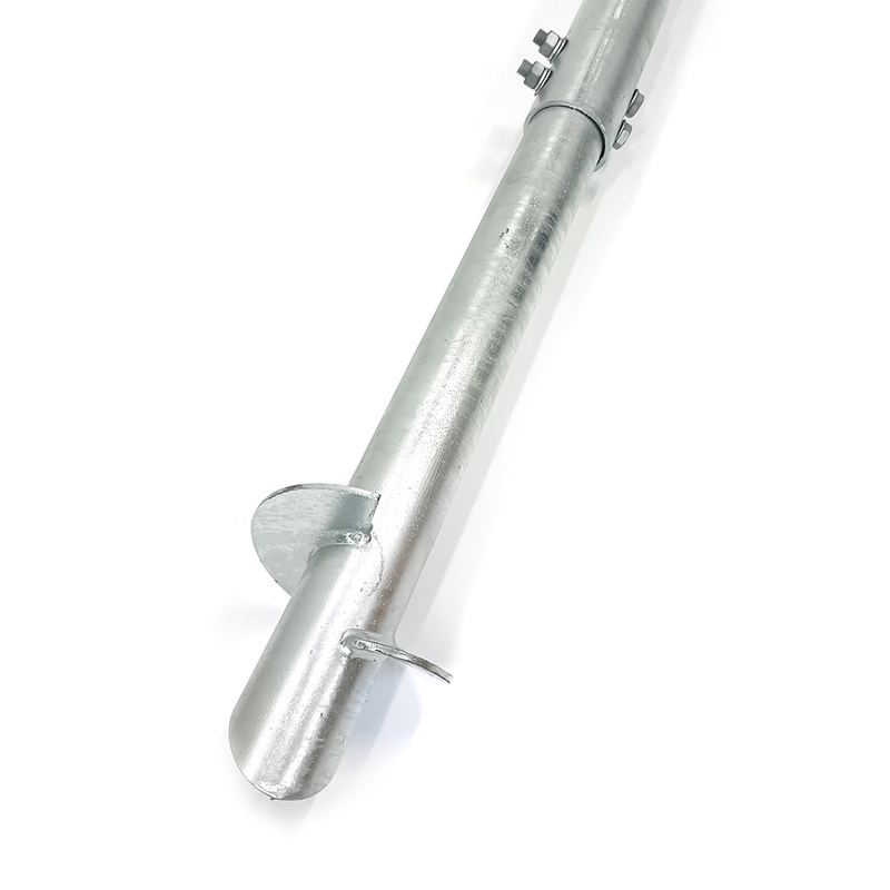 Large Spiral Blades HDG Ground Piles Screw Foundation with Round Head