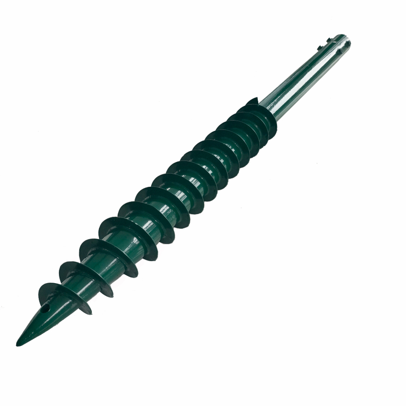Factory Customized Spray Green Q235B Q355B N Series Solar Anchor Foundation Ground Screw 