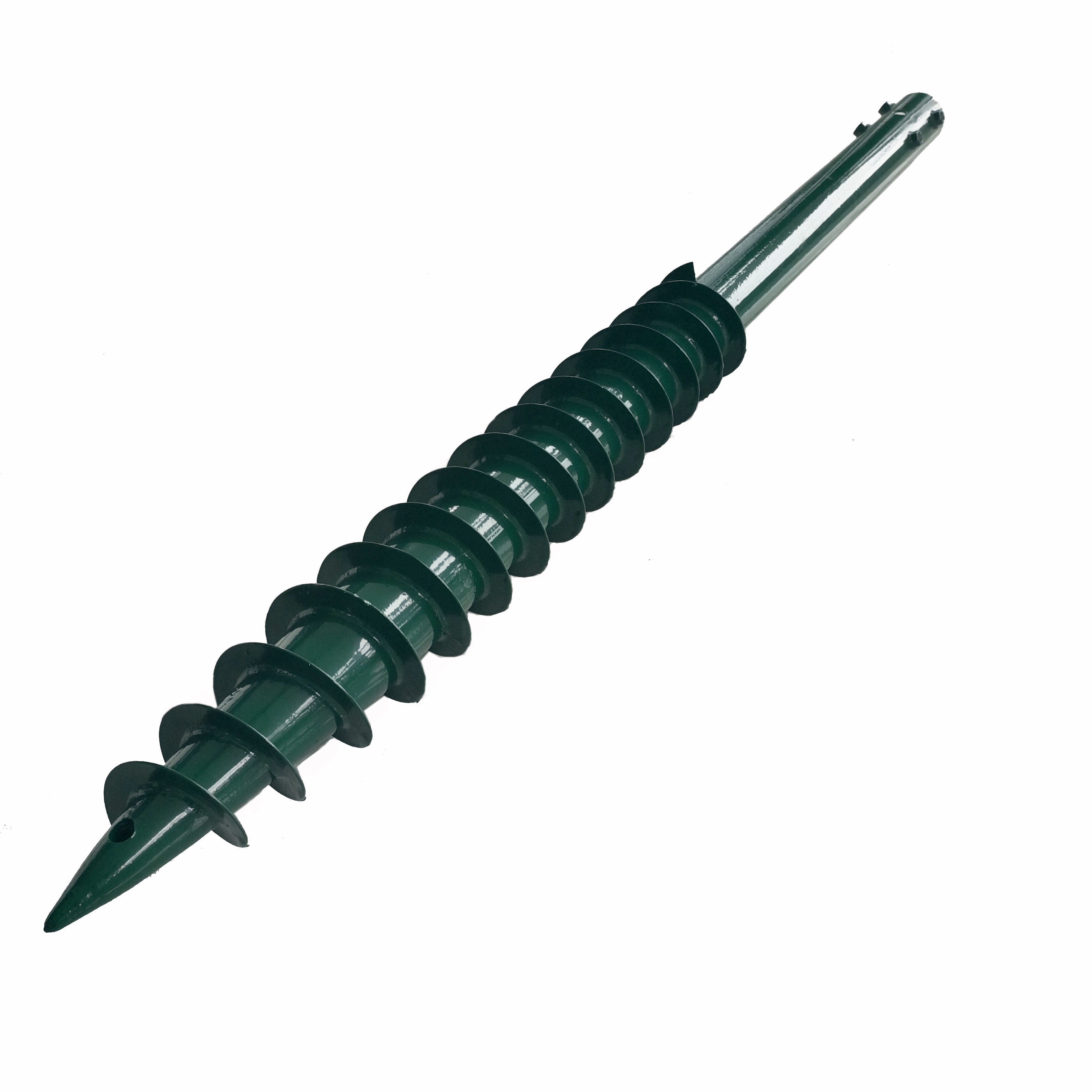 Factory Customized Spray Green Q235B Q355B N Series Solar Anchor Foundation Ground Screw 