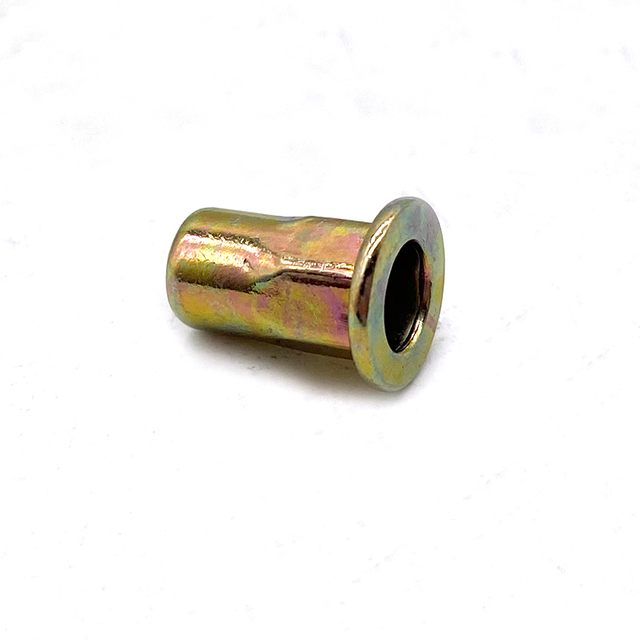 Flat Head Hex Body Aluminium Sheet Metal Carbon Steel Brass Cylindrical Rivet Nut