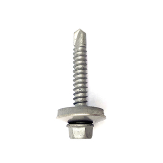 Dacrotized Stainless Steel316 304 Scm435 Hexagon Flange Solar Photovoltaic System Drill Bimetal Screw with EPDM Washer