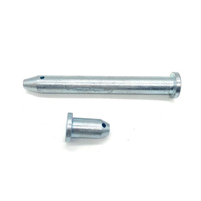 Galvanized Metal Carbon Steel Blue White Zinc Flat Head Clevis Pins With Hole