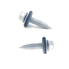  Hex Flange Head SS304/SS316 SCM410 Self Tapping Bi-Metal Screws with EPDM Washer
