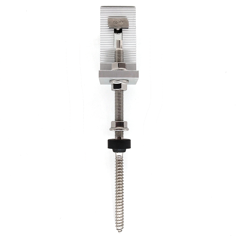 Solar Pane Clamps Aluminum L Foot Adapter Bracket with Hanger Bolt for Roof Mounting System