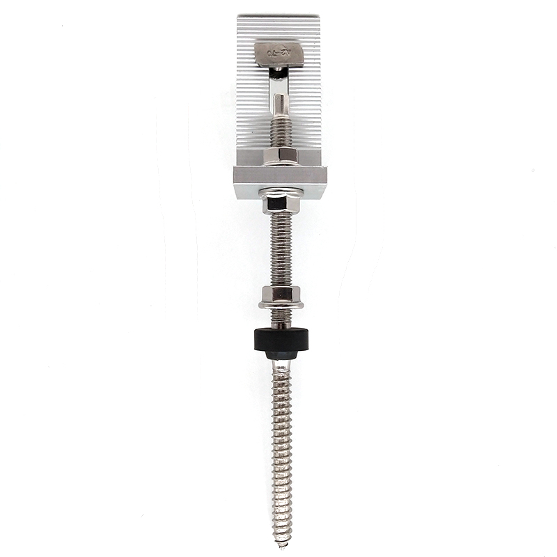 Solar Pane Clamps Aluminum L Foot Adapter Bracket with Hanger Bolt for Roof Mounting System