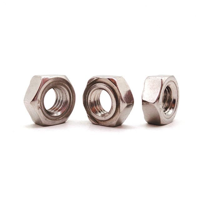 M3 M20 Stainless Steel SS304 SS316 DIN 929 Hex Weld Nuts