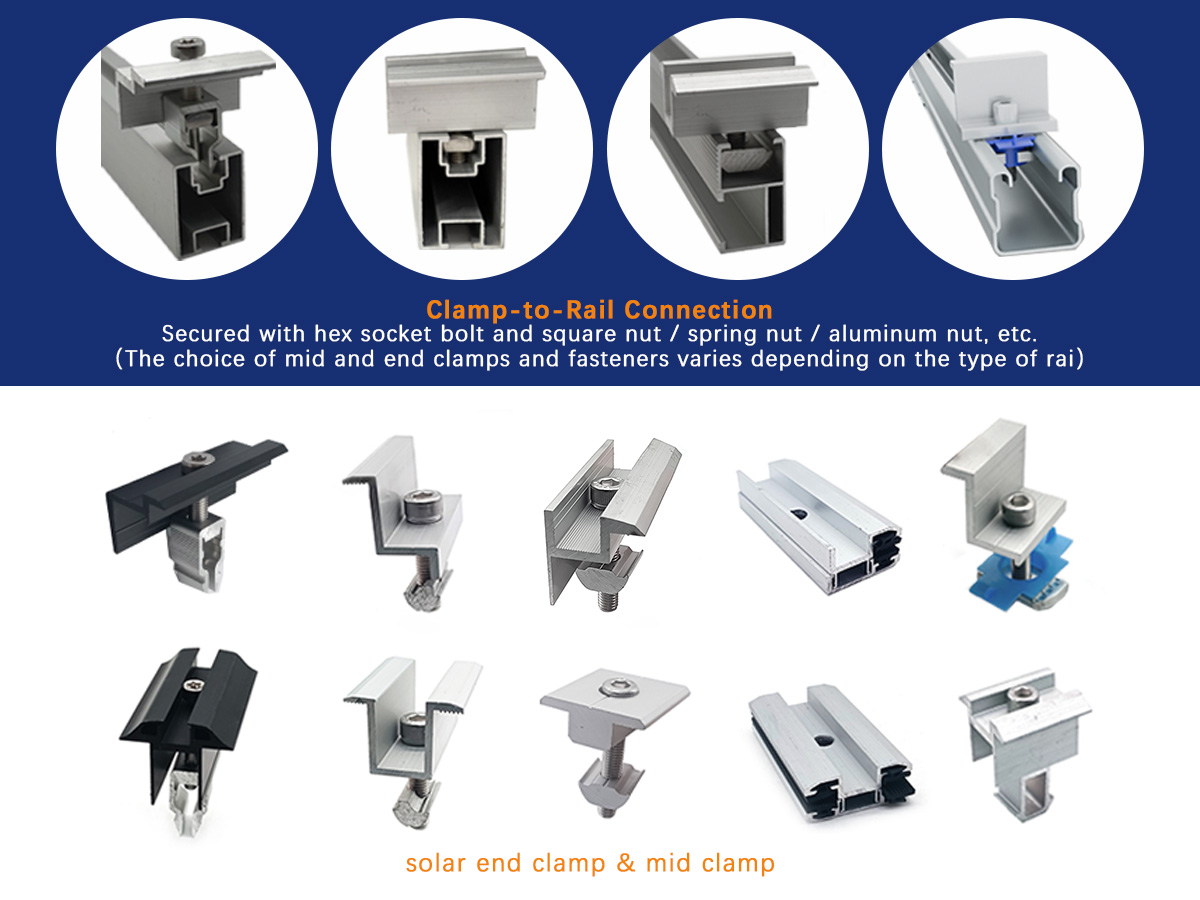 clamp to rail connection