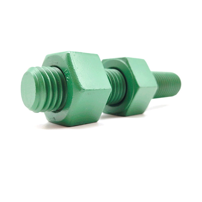 Teflon Full Threaded Carbon Stud Thread Rod Bolts And Nuts