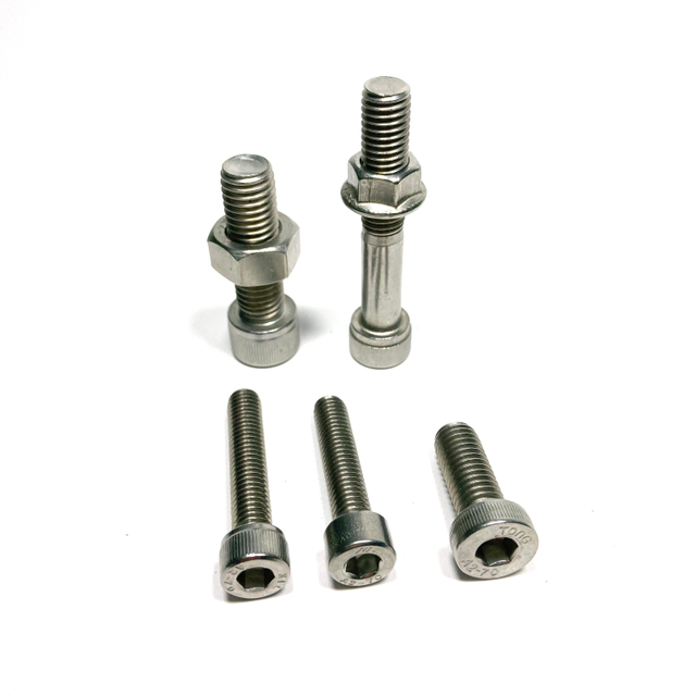 Stainless Steel A2-70 Hex Socket Head Screw DIN912 Bolt with Nut