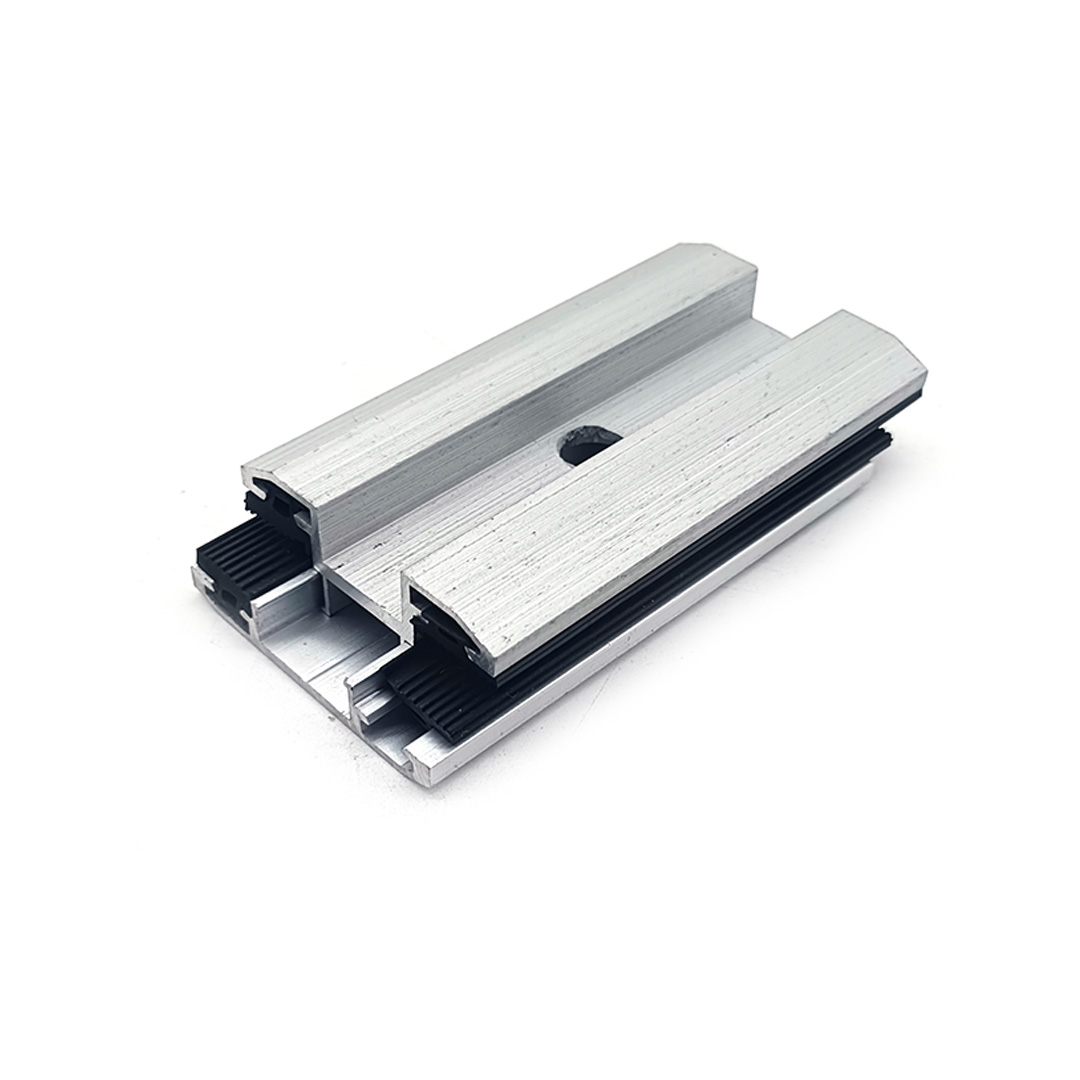 Extruded Aluminum Mid Clamp for PV Solar Mounting Structure Thin Film Mid Clamp
