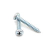 DIN7981 Blue And White Zinc Pan Head Self Tapping Screws with Cross Recessed