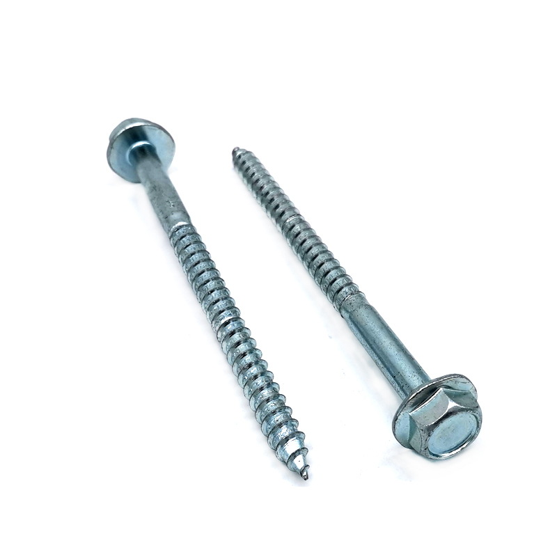 High Quality Galvanized Grade 4.8 Hexagon Flange Head Self Tapping Wood Screw