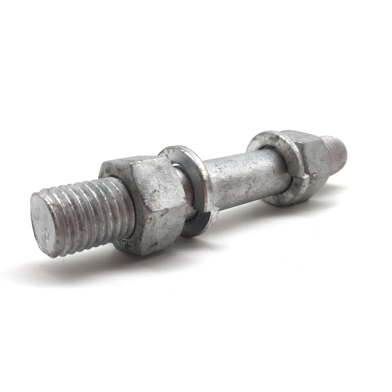 Carbon Steel Double Sided Threaded Rod Ended Bolts and Nuts