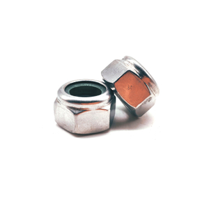 DIN985 Stainless Steel Hexagon Thick Nylon Lock Nuts with Nonmetallic Insert
