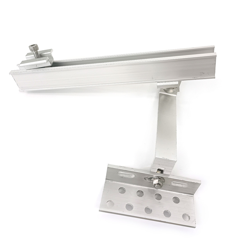 Solar Panel Aluminum Adjustable Roof Hook And Rail Solar Bracket for Roof Mounting System