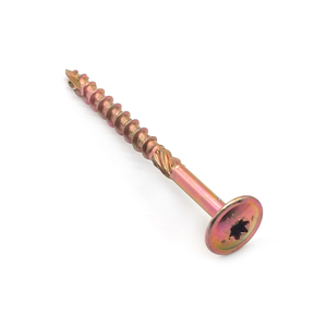Yellow Zinc-Plated Pan Head Torx Self-tapping Screw with Cutting Tail