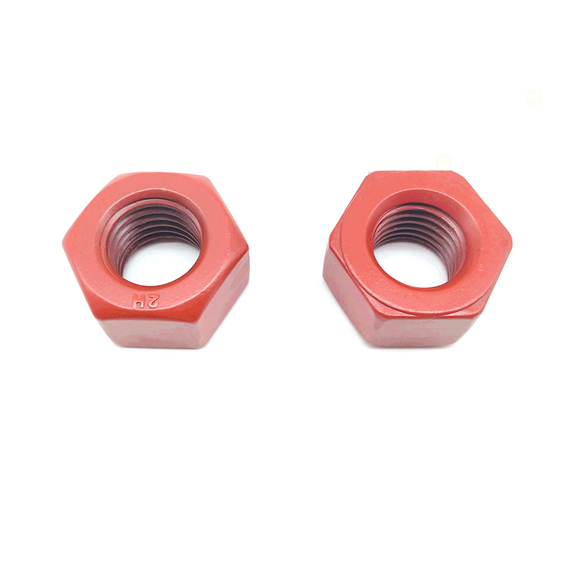 ASTM A194/A194M 2H 2HM Red Teflon Hex Head Nut
