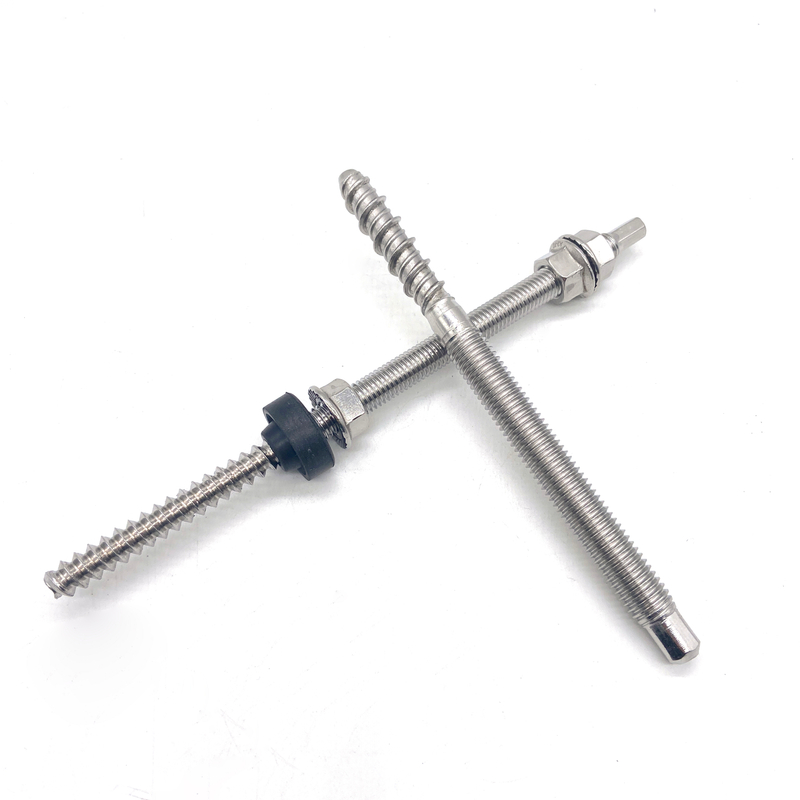 304 316 Stainless Steel Screw Dowel Double Head Hanger Bolts in Solar Mounting