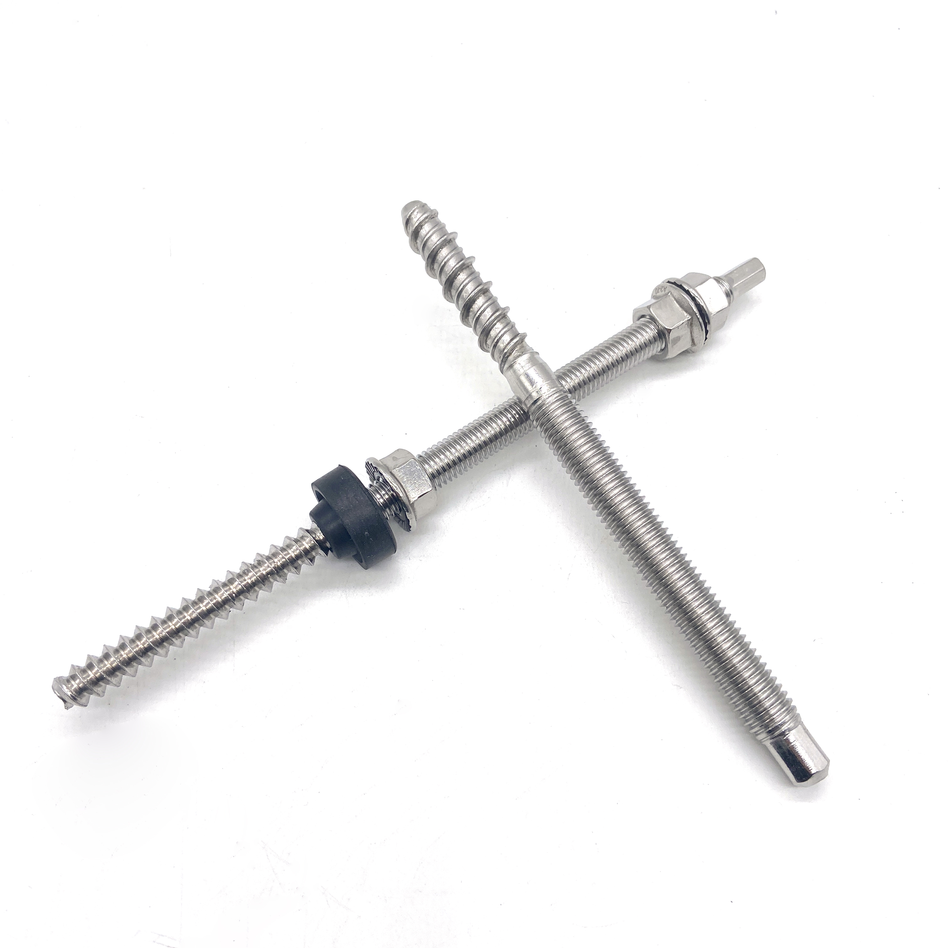 304 316 Stainless Steel Screw Dowel Double Head Hanger Bolts in Solar Mounting