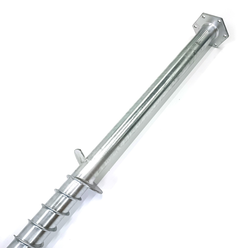 Hot Dip Galvanised Flange Head Ground Screw Anchors with Large Spiral Blades