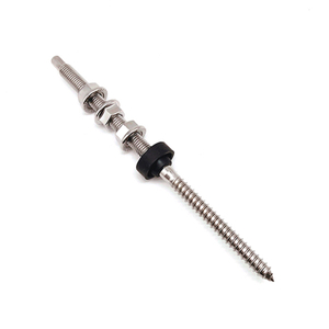 SS304 SS410 M8X150mm Solar Dowel Screw Hanger Bolt for Wood with EPDM Washer