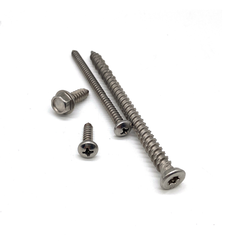 Stainless Steel A2-70 A4-80 Cross Recessed Pan Head Self Tapping Screws 