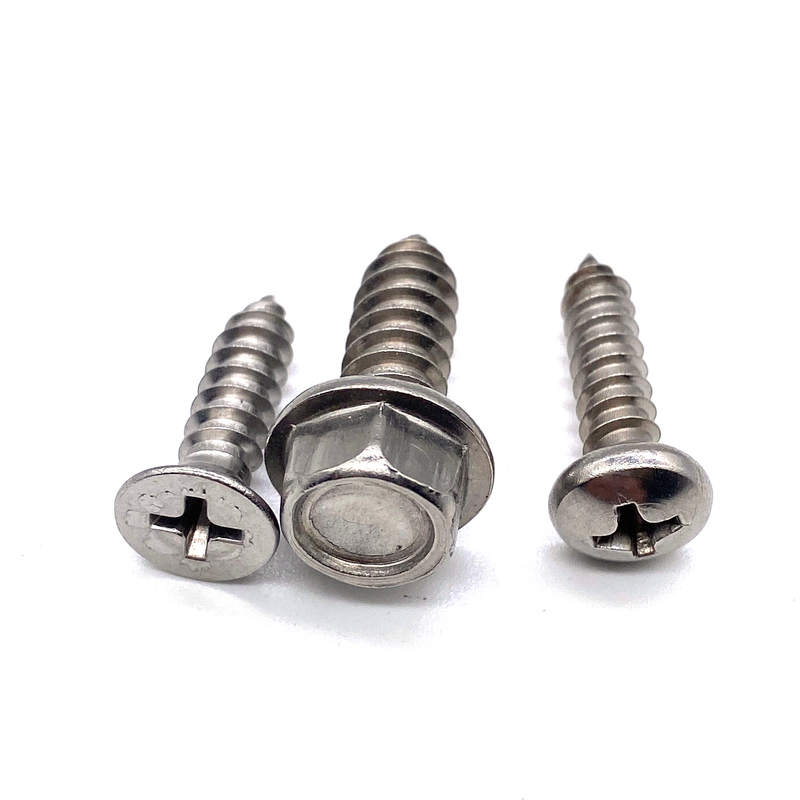 SS316 Stainless Steel SS304 Concrete Fixings Button Pan Head Wood Self Tapping Screw 