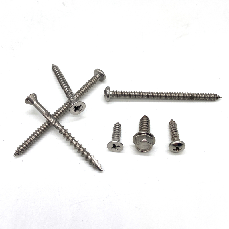 304 316L Stainless Steel Trim Head Screws for Metal Studs Self Tapping Wood Screws
