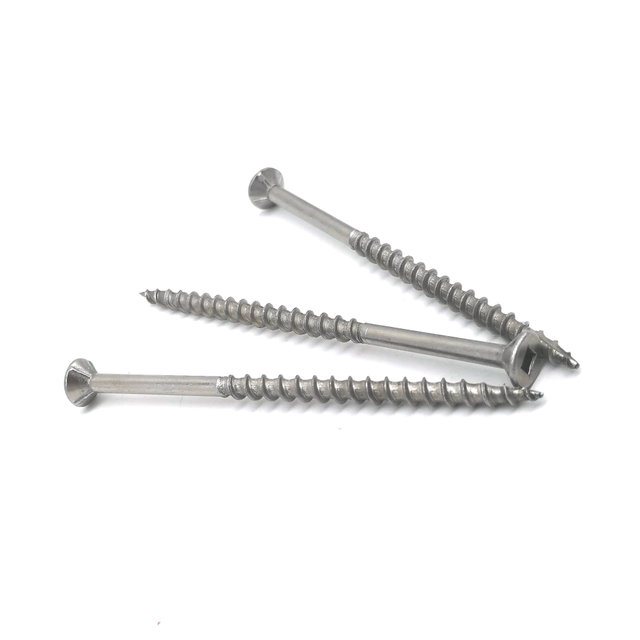 China Factory SS304 SS316 Stainless Steel Square Groove Countersunk Head Cutting Tail Self-tapping Screw