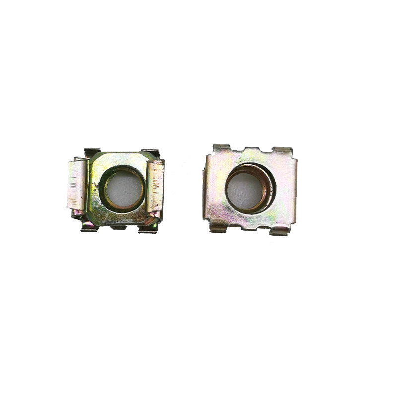 China M5 M6 Carbon Steel Yellow Zinc Plated Square Lock Cage Nut 